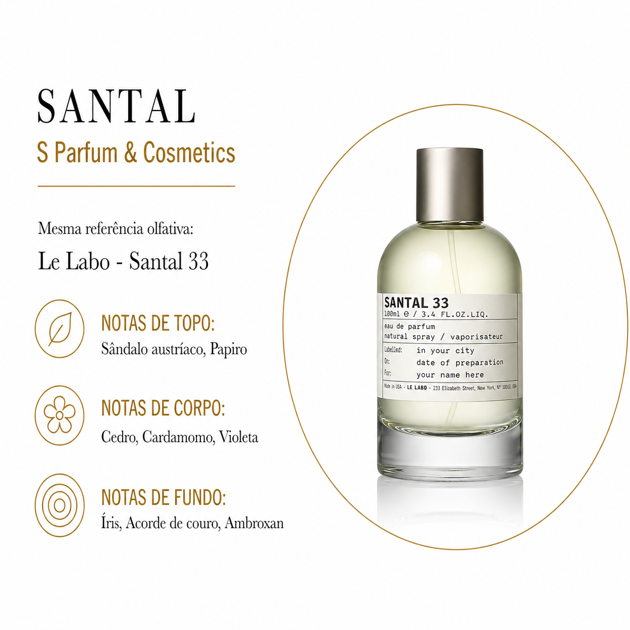Perfume Santal Unissex
